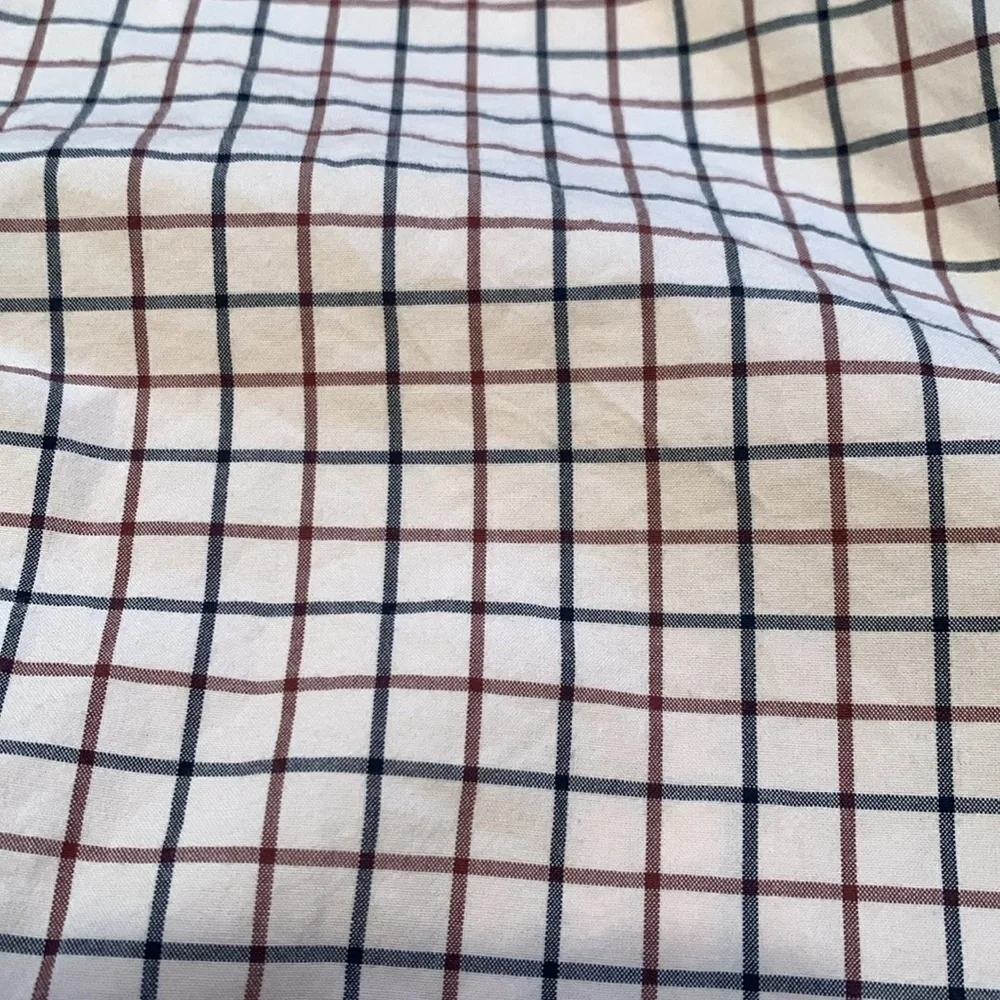 J Crew Classic Secret Wash Button Down Collared Checkered Shirt Men’s M